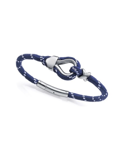 Pulsera Viceroy Fashion 14301P01013 hombre acero y nylon azul blanco