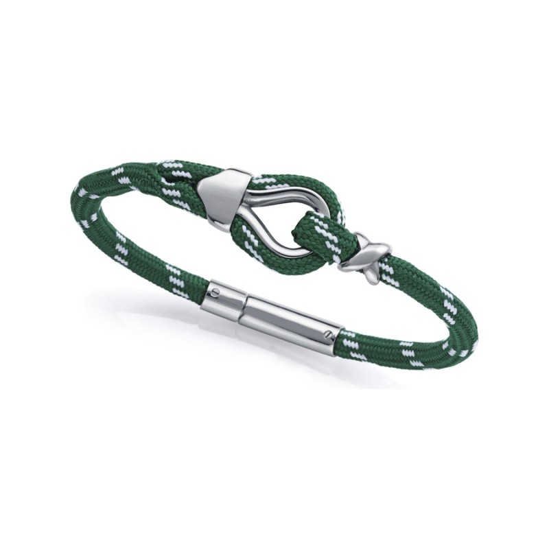 Pulsera Sr Fashion 14301P01016 hombre acero y nylon verde