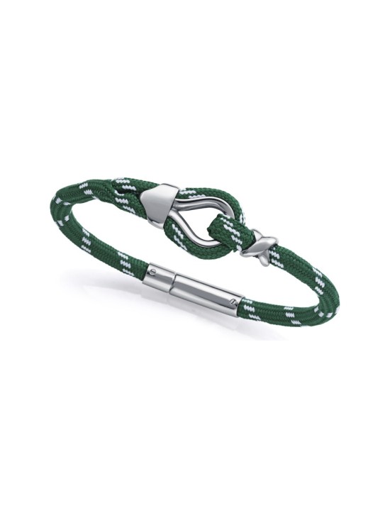 Pulsera Sr Fashion 14301P01016 hombre acero y nylon verde