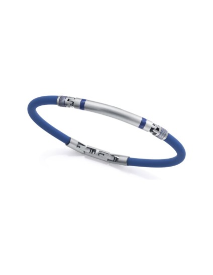 Viceroy Fashion Men's Bracelet 14303P01013 Steel & Blue Silicone