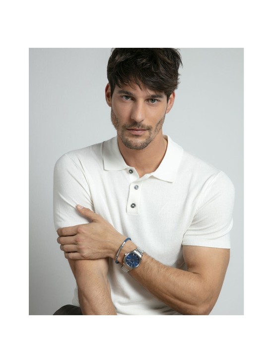 Pulsera Viceroy Fashion 14303P01013 Hombre Acero con silicona azul