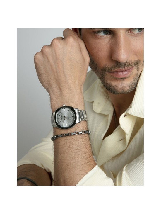 Pulsera Sr Fashion 14304P01000 Hombre Acero envejecido plateado
