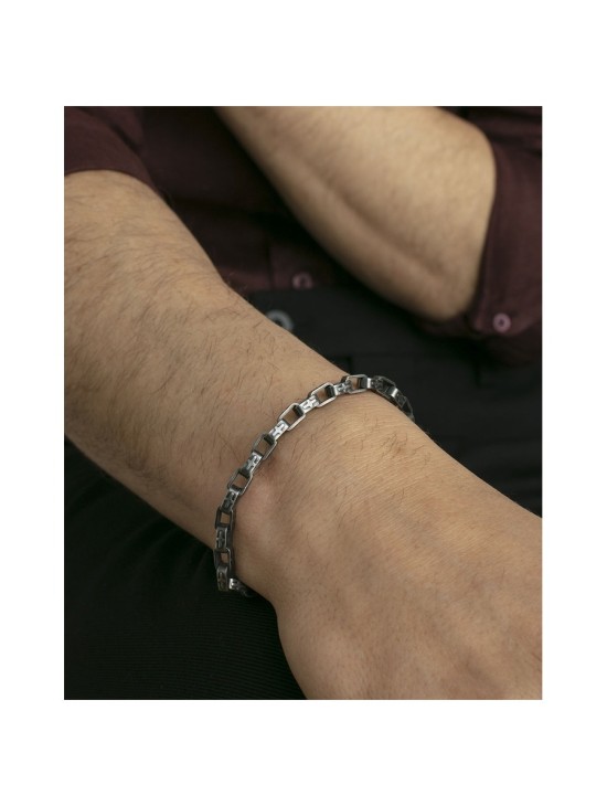 Pulsera Sr Fashion 14304P01000 Hombre Acero envejecido plateado