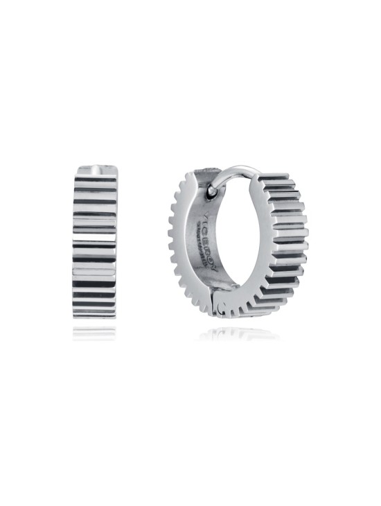 Pendientes Viceroy 14305E01000 Hombre Acero Plateado Brillo