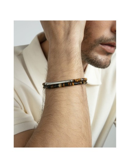 Viceroy 14308P01011 Men's Steel Bracelet with Natural Stones