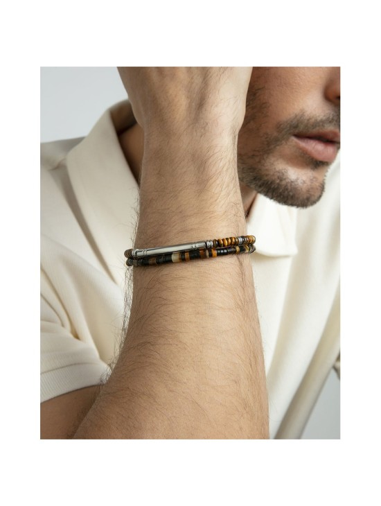 Pulseira Viceroy 14308P01011 Homem Aço com Pedras Naturais