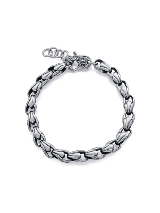 Sr Fashion 14312P01000 Aged Steel Bracelet for Men