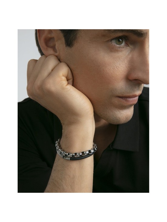 Pulseira Sr Fashion 14312P01000 em Aço Envelhecido para Homem