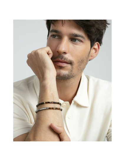 Pulsera Viceroy 14313P01011 Hombre Acero con baño Ip Negro