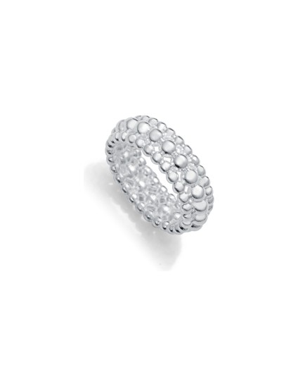 Anel Viceroy 14318A01800 em Aço com Banho de Prata para Mulher