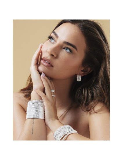 Anillo Viceroy 14318A01800 Acero y baño de plata para Mujer