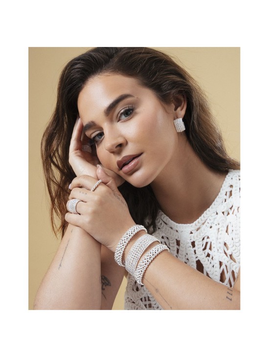 Anillo Viceroy 14319A01200 Acero Chapado en Plata Mujer