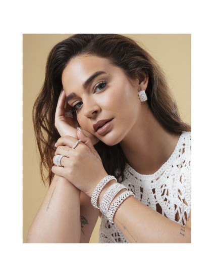 Anillo Viceroy 14319A01800 acero chapado en plata 999 Mujer