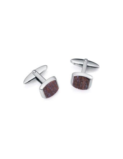 Gemelos Sr Fashion 75376G01011 Homem Aço com Pedra Natural
