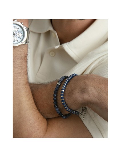 Pulsera Sr Fashion 15178P01000 Hombre Acero con Piedras Naturales