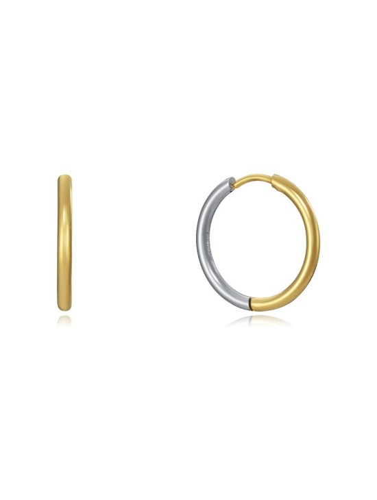 Pendientes Viceroy Air 75316E01012 Mujer Acero bicolor con baño dorado