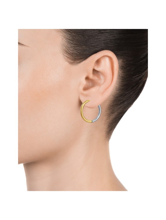 Pendientes Viceroy Air 75316E01012 Mujer Acero bicolor con baño dorado