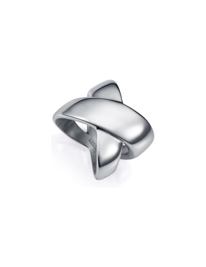 Anillo Viceroy 75374A01200 Mujer Acero Plateado Brillo Moderno