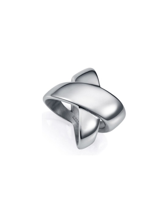 Anillo Viceroy 75374A01200 Mujer Acero Plateado Brillo Moderno