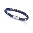 Pulsera Viceroy Fashion 15169P01013 Hombre Acero con piel azul