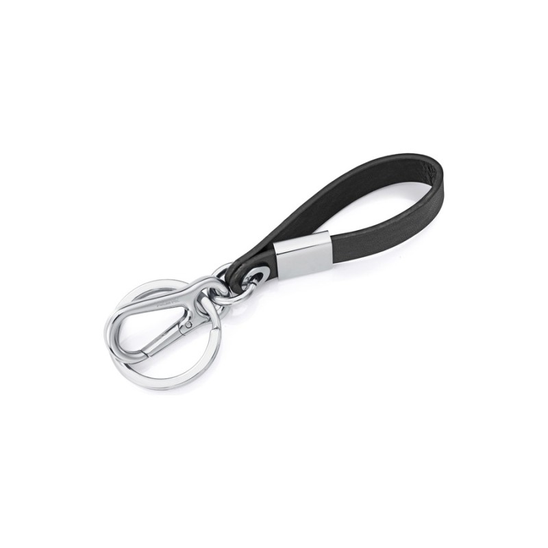 Llavero Sr Fashion 75385L01010 Hombre Acero y piel negra