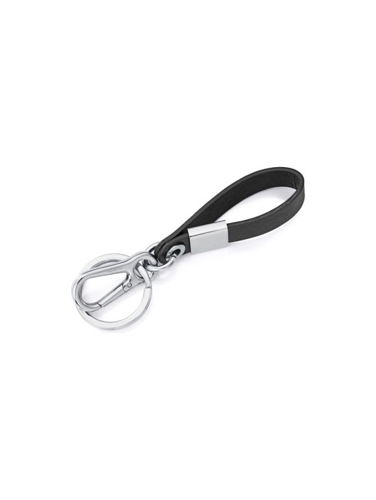 Llavero Sr Fashion 75385L01010 Hombre Acero y piel negra