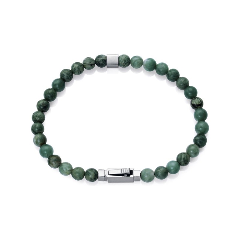 Sr Fashion Men's Bracelet 15178P01016 Steel & Natural Stones