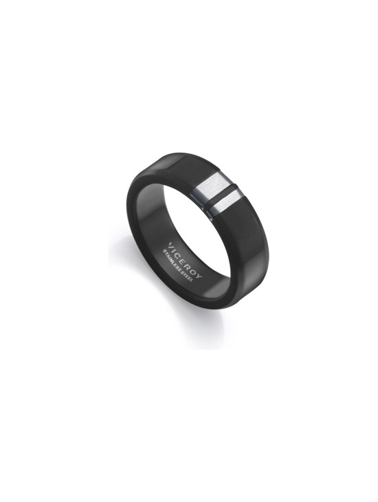 Anel Viceroy Fashion 75403A02210 Homem Aço com IP Preto Mate