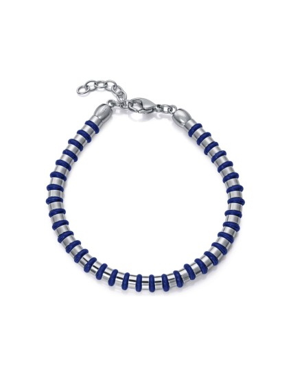 Viceroy 15184P01013 Men's Bracelet Steel with Blue Silicone