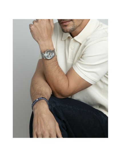 Pulsera Viceroy 15184P01013 Hombre Acero con silicona azul