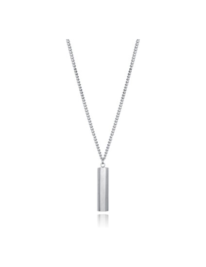 Sr Fashion Men's Silver Steel Necklace 15172C01000 Shine