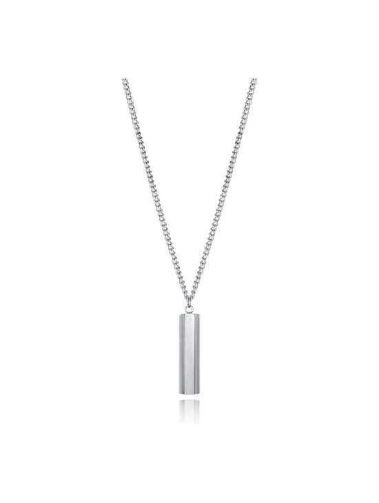 Collar Sr Fashion 15172C01000 hombre acero plateado brillo