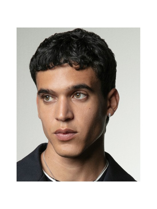Brincos Sr Fashion 75383E01000 Homem Aço Prateado Brilho Moderno