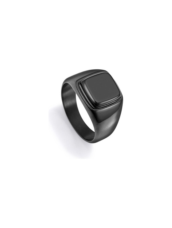 Anel Sr Fashion 75375A02210 Homem Aço IP Preto com Pedra Natural
