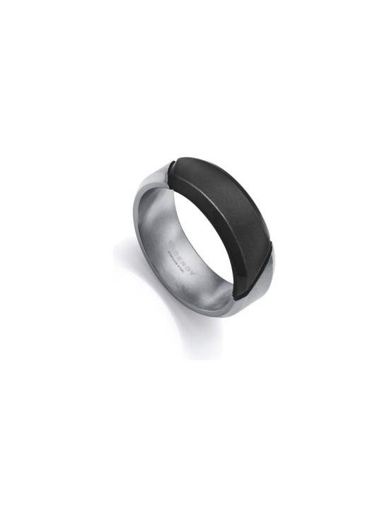 Viceroy 15182A02210 Men's Ring Black IP Coated Polished Steel