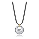 Collar Viceroy Fashion 15175C01000 Mujer Acero con IP Dorado y Piel Negra