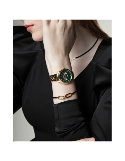Pulseira Viceroy 75371P01010 Mulher Aço IP Preto e Dourado