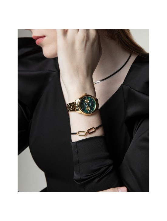 Pulseira Viceroy 75371P01010 Mulher Aço IP Preto e Dourado