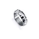 Anillo Viceroy Fashion 15164A02600 Hombre Acero Plateado con acabado brillo