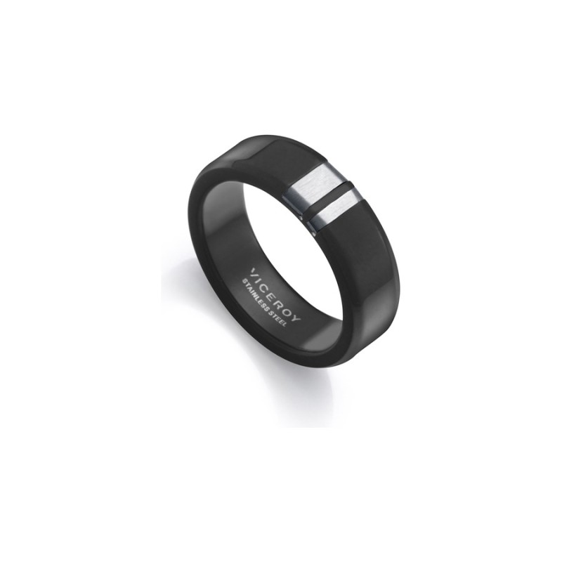 Viceroy Heat Men's Ring 75403A02010 Matte Black Steel