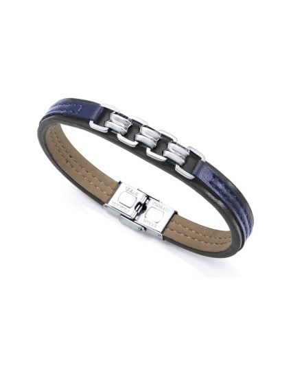 Pulsera Viceroy Magnum 15151P01013 Hombre Acero y piel bicolor