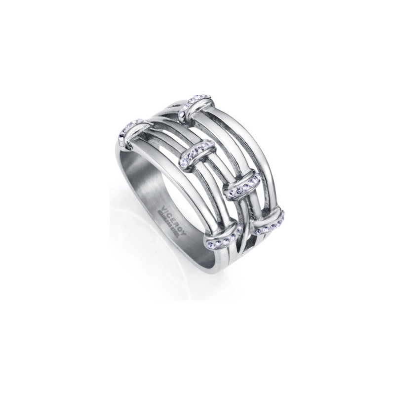 Viceroy Fashion 75367A01800 Silver Steel Women's Ring Shine