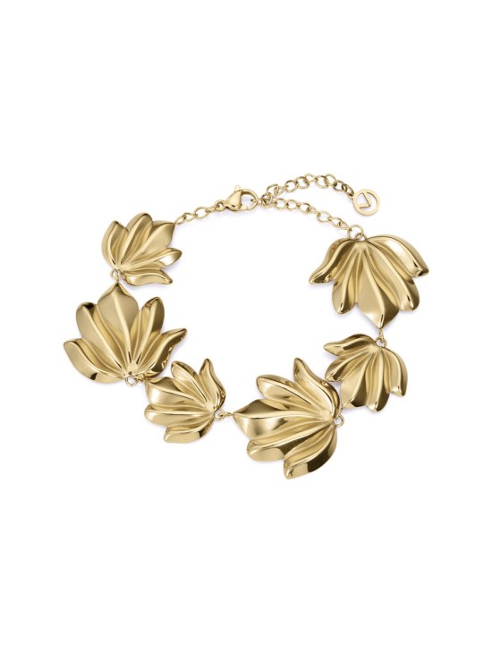 Viceroy 15158P01012 Women's Gold IP Steel Elegant Leaf Bracelet