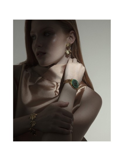 Pulseira Viceroy 15158P01012 Mulher Aço IP Dourado Elegante Folha
