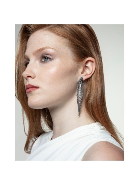 Pendientes Viceroy Fashion 15161E01000 Mujer Acero Plateado con brillo