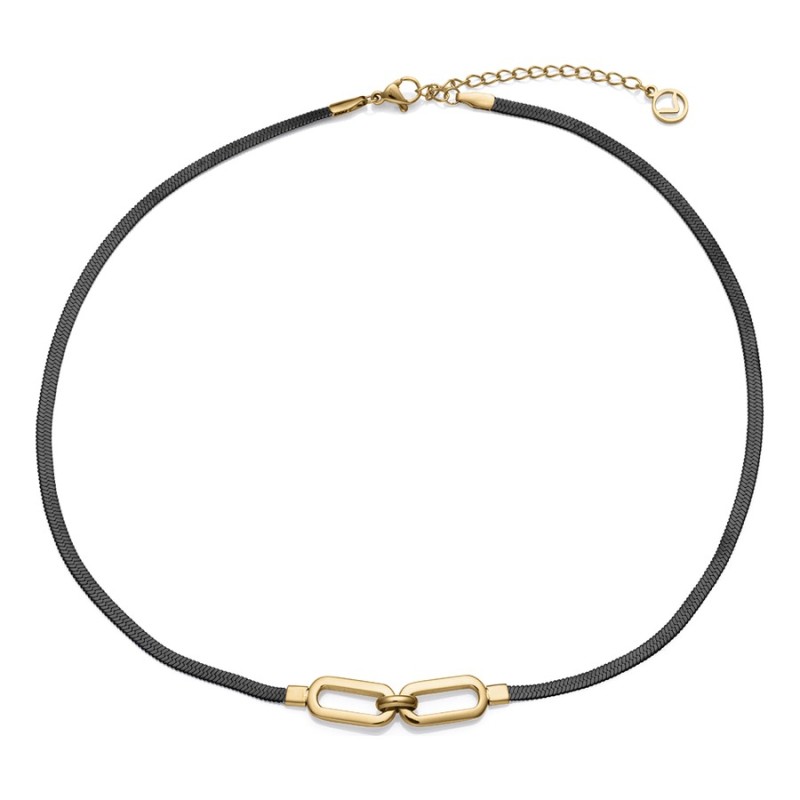 Collar Viceroy Fashion 75371C01010 Mujer acero IP negro y dorado