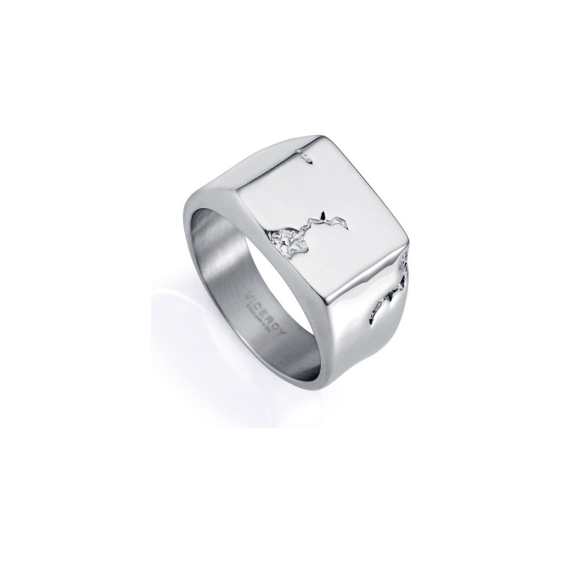 Anillo Viceroy 15165A02400 Hombre Acero plateado pulido