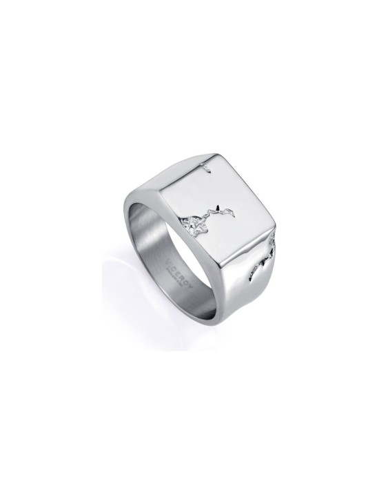 Anel Viceroy 15165A02400 Homem Aço Prateado Polido