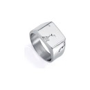 Anillo Viceroy Fashion 15165A02400 Hombre Acero plateado pulido