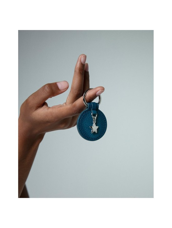 Viceroy 75389L01013 Women's Keychain Blue Steel & Leather Chic